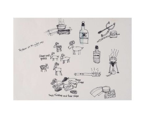 Production archive for the publication of Boy, including original sketches by Dahl 1. Roald Dahl’s original sketches for illu