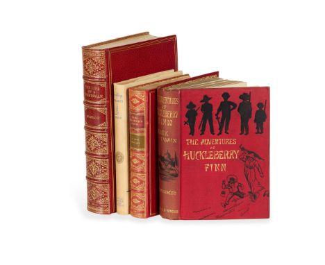  Twain, Mark The Adventures of Huckleberry Finn (Tom Sawyer's Comrade) London: Chatto & Windus, 1884. First edition (precedin