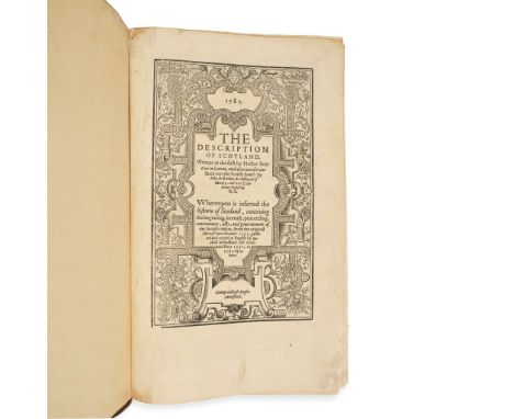  Holinshed, Raphael The Description of Scotland written at the first by Hector Boetius in Latine, and afterward translated in