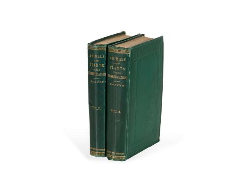  Darwin, Charles The Variation of Animals and Plants under Domestication London: John Murray, 1868. First edition, first issu