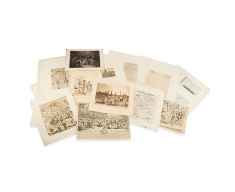  Lotteries Collection of printed and manuscript ephemera, mainly 19th century Including: Thomas Bish (stockbroker), handbill 