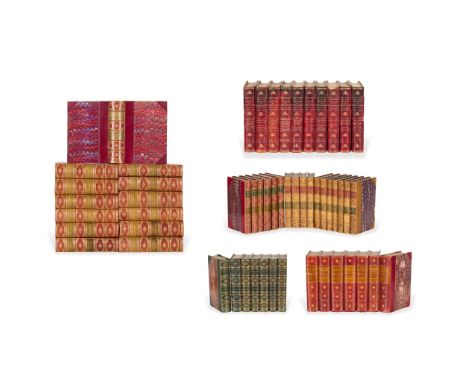  Victorian literature Collection of library sets, finely bound Brontë, Charlotte, Emily & Anne. The Life and Works of Charlot