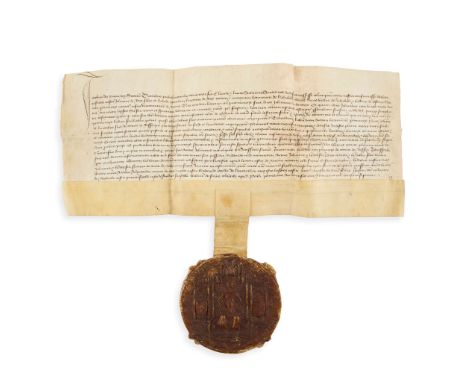  Abbreviate of a Crown Charter, with the Great Seal of James I of Scotland (1406-1437) Re-affirming the ownership of the Kilr
