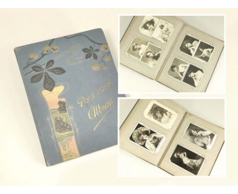 PORTRAIT POSTCARDS. An Raphael Tuck album of over 80 early 20th century glamour & publicity portrait postcards of music hall 