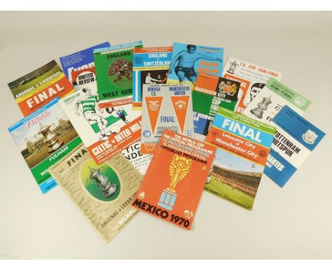 FOOTBALL CUP FINAL ETC. Seventeen various FA Cup Final, European Cup, European Championship programmes etc. including Mexico 