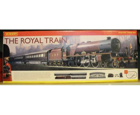 Boxed Hornby OO 'The Royal Train Set' Additional information: All trains present "as new", engine and rolling stock still wra