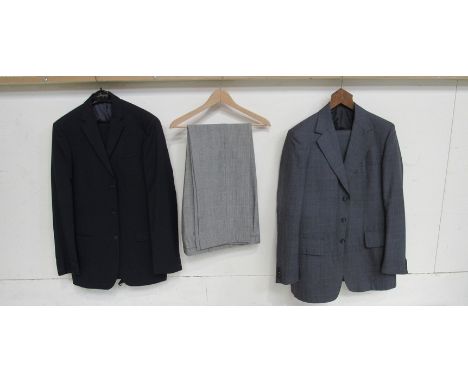 A two piece Simpson of Piccadilly made in USA, lightweight shadow check suit and two piece Airey &amp; Wheeler suit by Steega