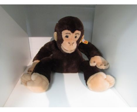 A Steiff monkey, 34cm tall 