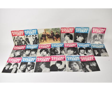 The Rolling Stones Book - an incomplete run of copies of the magazine from No1 - No19 (No 4 missing) and a concert programme 