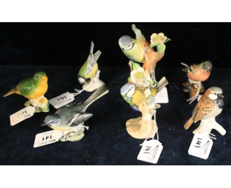 Collection of seven Beswick Goebel and Crown Staffordshire bird studies. (7)(B.P. 24% incl. VAT)