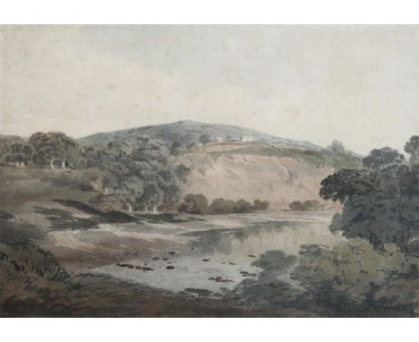 John Varley (1778 - 1842), Bolton Abbey Yorkshire, watercolour, signed and inscribed verso, 22cm x 30cm, framedVery light fox