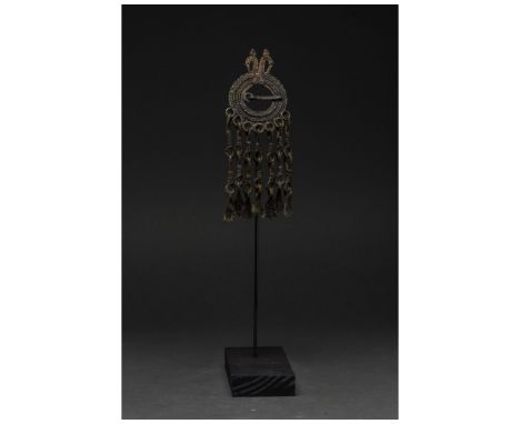 900-1100 AD. Viking age. This beautiful pennanular brooch comprising a highly decorated plate with faux twisted bands, and an