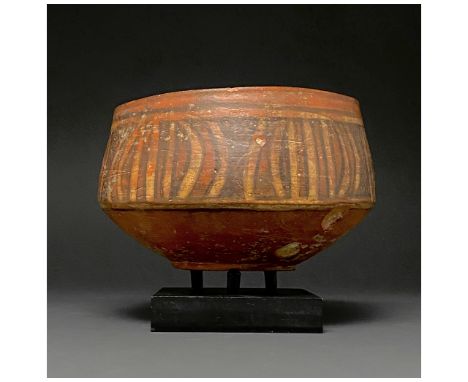 C. 3rd millennium BC. Ancient Central Asia, Indus Valley. A fine example of an polychrome Indus Valley civilisation pot, with