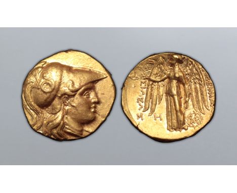 Seleukid Kings of Syria, Seleukos I Nikator AV Stater. Babylon, circa 311-300 BC. In the name of Alexander III. Head of Athen