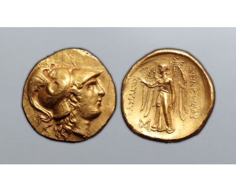 Seleukid Kings of Syria, Seleukos I Nikator AV Distater. Cappadocian, Syrian, or Mesopotamian mint after 305 BC. Attic standa