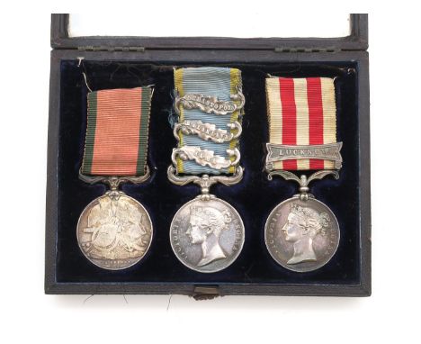 A VICTORIAN MEDAL GROUP OF THREE TO CORPORAL RICHARD TORRANCE, 42nd ROYAL HIGHLANDERSComprising Turkish Crimea Medal (engravi