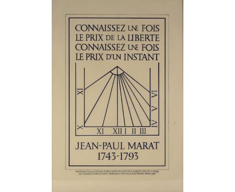 IAN HAMILTON FINLAY (SCOTTISH 1925-2006) PROPOSAL FOR A SUNDIAL Lithograph, 60 x 41cm (23.5 x 17.75") Condition Report:Presen