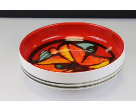 Poole Pottery Delphis Bowl, 23cms diameter 