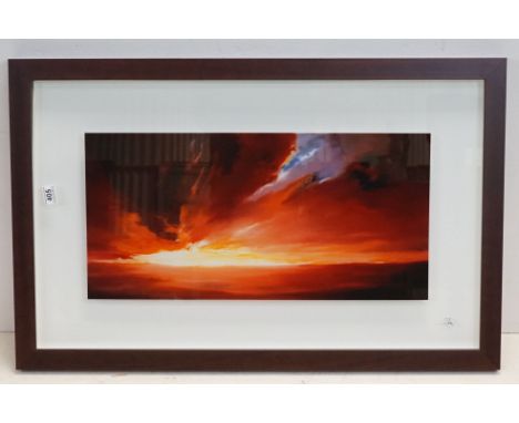 Richard Rowan (British b.1974) Limited Edition Silkscreen on Glass titled ' Inspired Light ' no.21/195, dated 2007 with certi