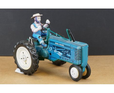 Franklin Mint clockwork John Deere tractor 