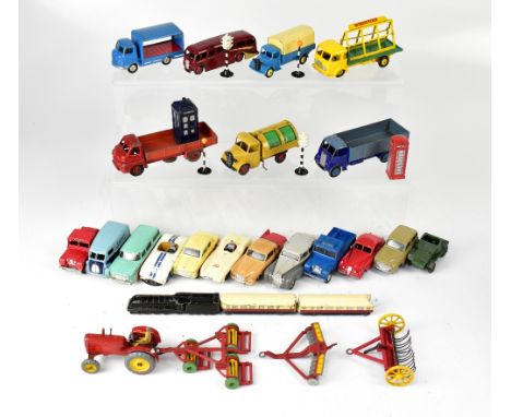 DINKY; thirty-two diecast vehicles and items, mostly Dinky, to include Dinky 150 Rolls-Royce Silver Wraith, 169 Studebaker, 3