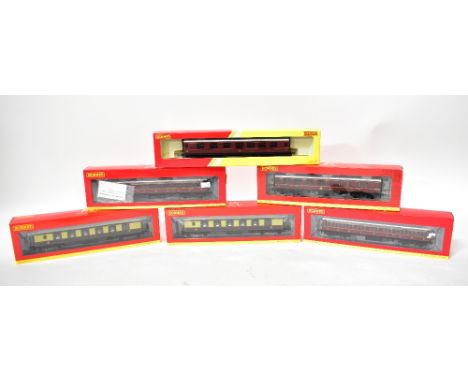 HORNBY; various boxed coaches to include R4388 LMS Composite Coach (4183), R4664 All Steel K-Type Pullman First Class Parlour