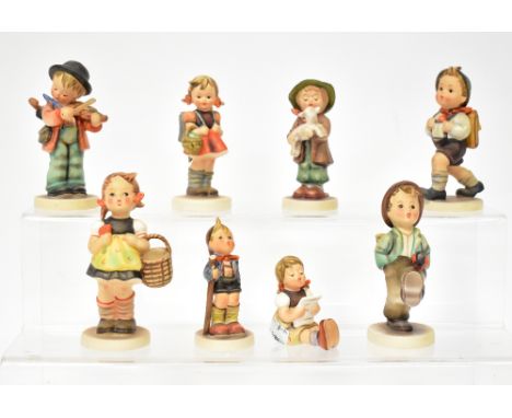 GOEBEL HUMMEL; a group of eight figures of children (8).