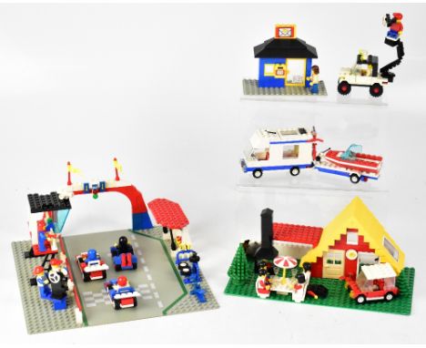 LEGO; a quantity of vintage constructed items, including Ice Cream Man, Ambulance, TV Camera, Roadside Café, GPO Post Office,