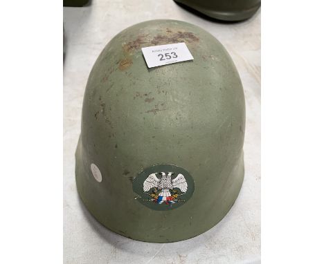 A CZECH POST WAR MILITARY HELMET 