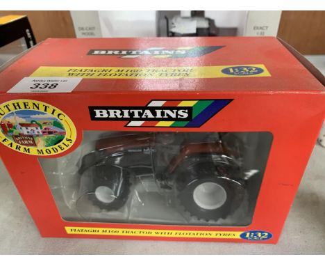 A BRITAINS BOXED DIE CAST FIAT-AGRI M160 1:32 SCALE TRACTOR MODEL, REF NO. 9445 