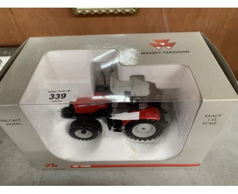 A BOXED DIE CAST UNIVERSAL HOBBIES MASSEY FERGUSON 5480 TRACTOR MODEL, REF NO. 2740 