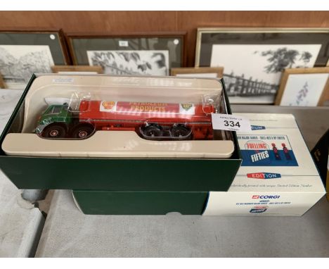 A LIMITED EDITION OF 2000 BOXED DIE CAST AEC MK V MAMMOTH MAJOR TANKER - SHELL MEX BP, REF NO. CC11502 