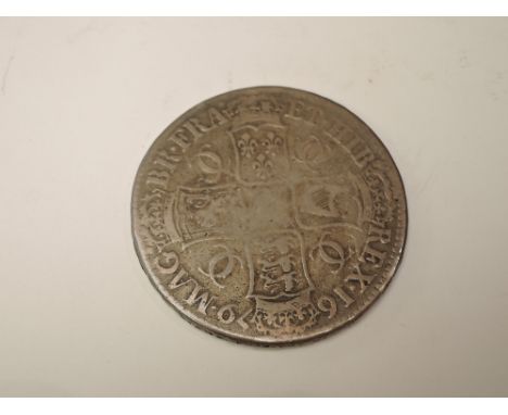 A Charles II 1679 Silver Crown, possibly 3rd bust