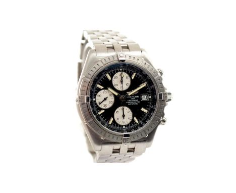 Breitling Crosswind: a steel-cased automatic chronometer wristwatch, ref A13355 serial no. 622***, circa 2004, the signed blu