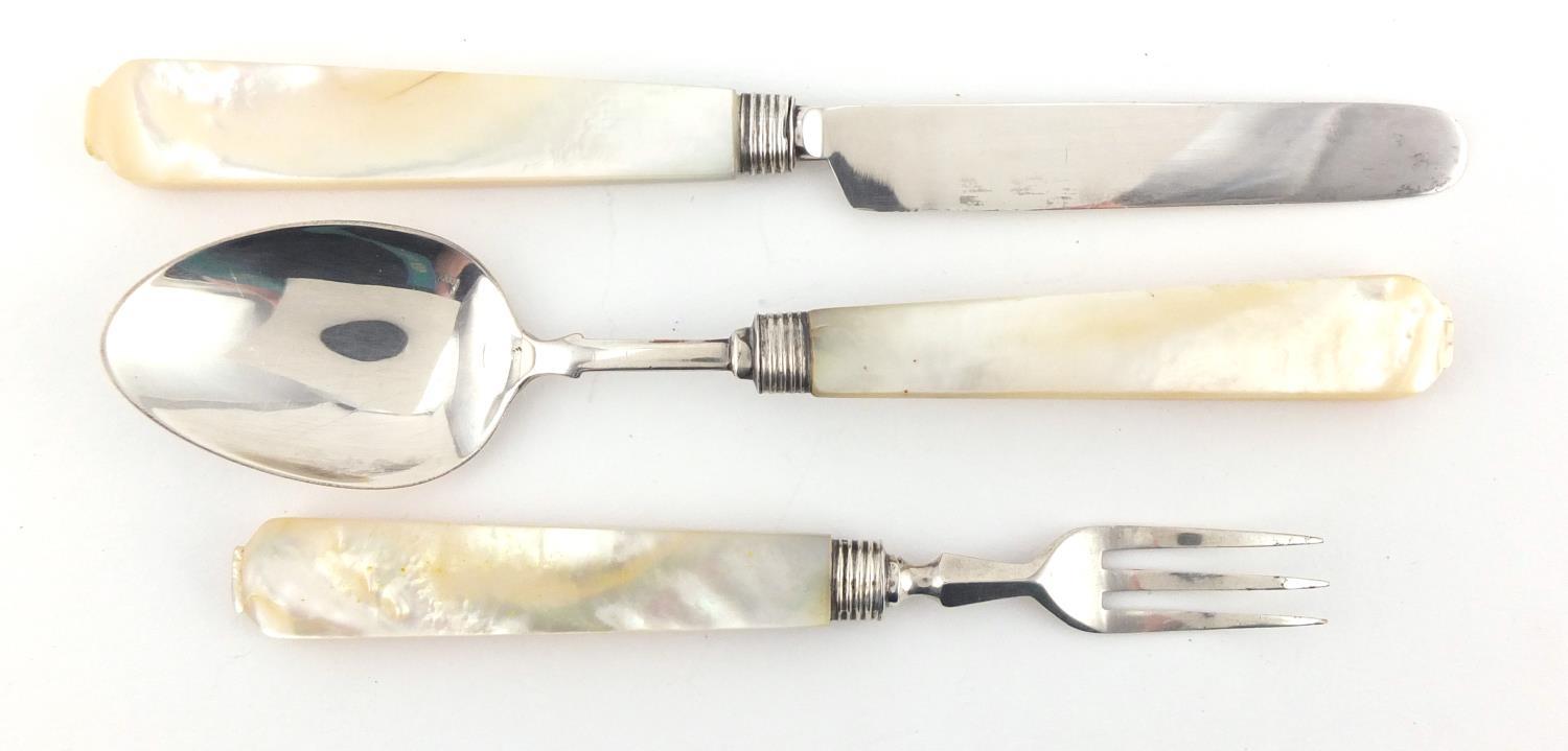 christening cutlery set