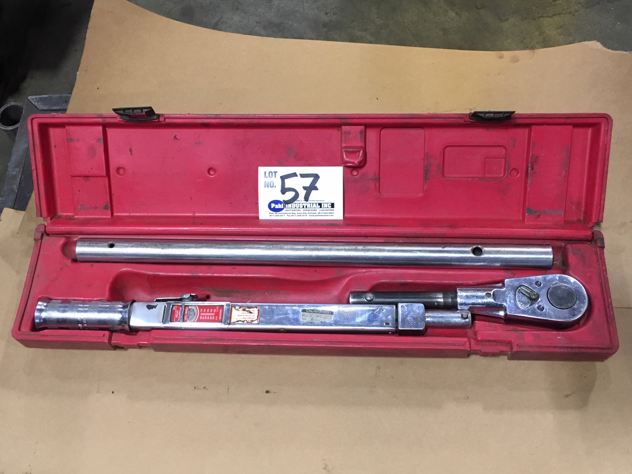 Snap On TOR600B 3 4 Torque Wrench W Extension   Original 