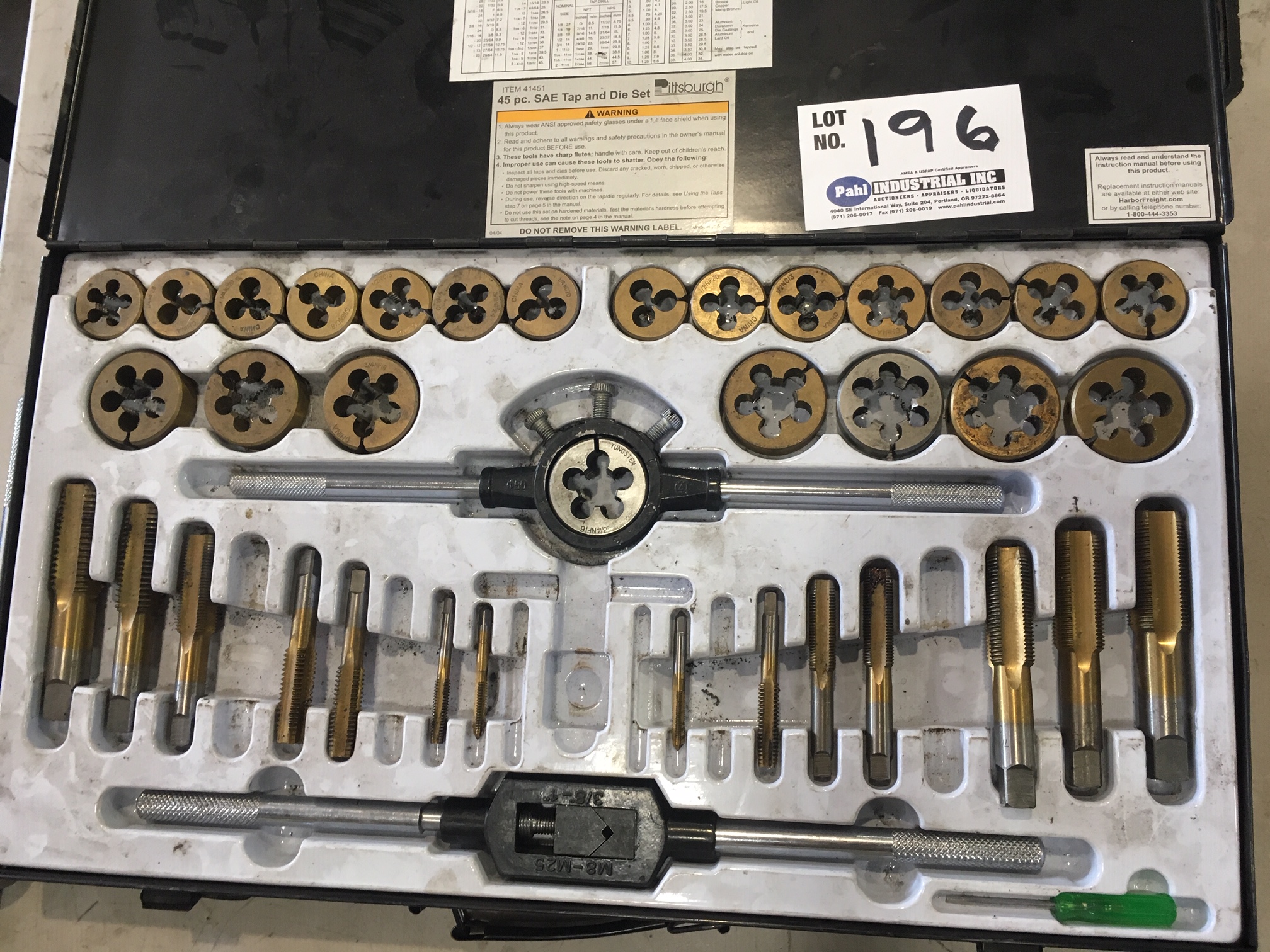 Pittsburgh Tap & Die set 1/220 7/814