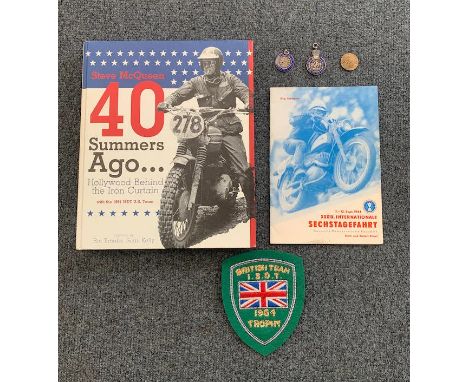 1964 I.S.D.T and Steve McQueen Ephemeraincluding a programme for the 7-12 Sept 1964 XXXIX Internationale SechStagefahrt ISDT,