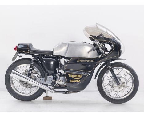1971 Triumph 490cc T100R Daytona Café RacerRegistration no. WOP 629JFrame no. obscured by fuel tank (NE01342 to V5C)Engine no