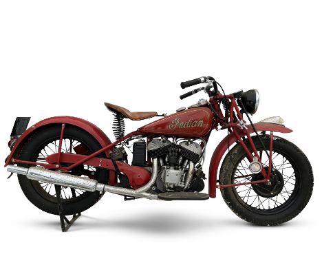 The Clive Wood MBE Collection1941 Indian 500cc 741 ScoutRegistration no. KEX 851Frame no. 74126939Engine no. GDA26939A smalle