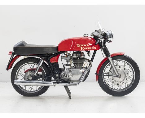 1966 Royal Enfield Continental GTRegistration no. YTF 23DFrame no. 72428Engine no. GT16082A development of the popular Crusad