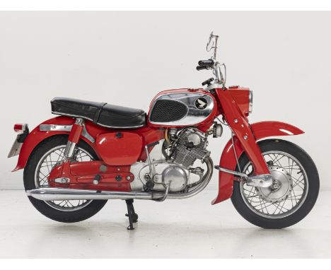 1966 Honda 305cc C78 DreamRegistration no. LAX 392DFrame no. CA78-1035355Engine no. CB77E-1035361Honda's first twin-cylinder 
