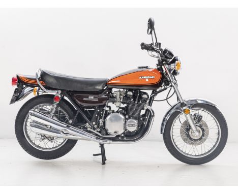 1973 Kawasaki 903cc Z1Registration no. EWV 105LFrame no. Z1F-17551Engine no. Z1E 17729•One of the most iconic Japanese motorc