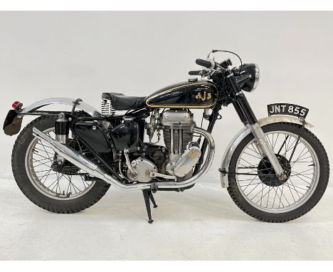 1953 AJS 498cc Model 18C TrialsRegistration no. JNT 855 Frame no. 4246/CEngine no. 53/18 S 1338 CAt the end of the rigid's de