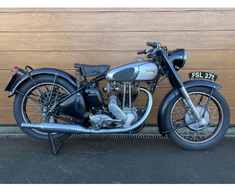 Property of a deceased's estatec.1955 Norton 490cc Model 18 Registration no. FSL 371Frame no. K3 63659Engine no. K3 63659 (se