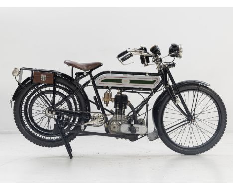 1914 Triumph 4hpRegistration no. BF 9671Frame no. 255963Engine no. 27885 PTIThe first Triumph motorcycle of 1902 used a Belgi