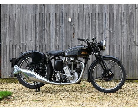 1938 Velocette KSS Mark IIRegistration no. EHA 568Frame no. MS4584Engine no. KSS 8450The Percy Goodman-designed, overhead-cam