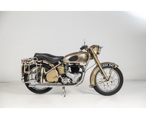 1956 BSA 650cc A10 Golden FlashRegistration no. SXK 541Frame no. BA10 15112Engine no. BA7S 18851This wonderfully patinated an