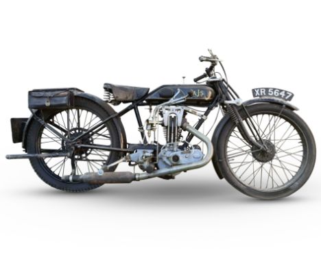 The Clive Wood MBE Collectionc.1927 AJS 349cc Big PortRegistration no. XR 5647Frame no. H110543 (only partially readable)Engi