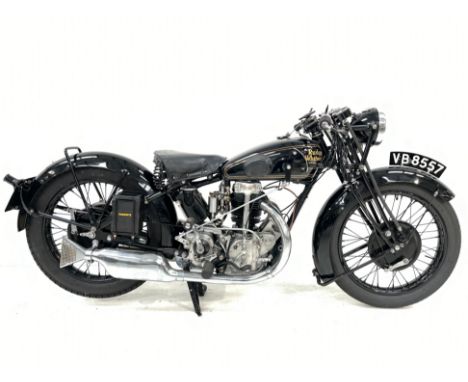 1930 Rudge 499cc UlsterRegistration no. VB 8557Frame no. 41389Engine no. 3885The full potential of Rudge's four-valves-per-cy